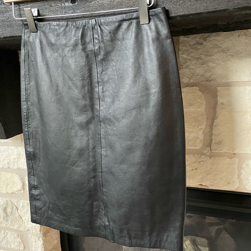AllSaints Lucille leather skirt